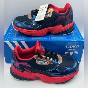 adidas Falcon Collegiate Navy Red 2018 (CG6632) Wmns Size 5.5